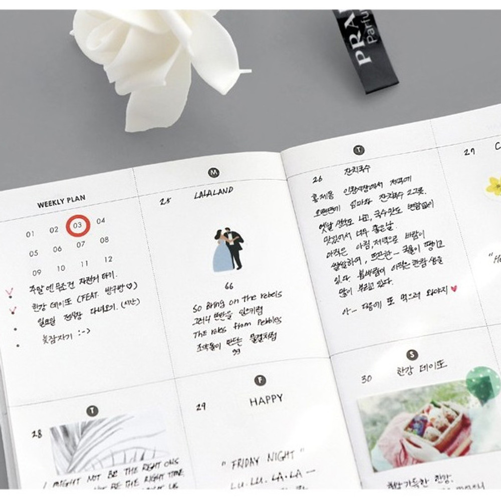 Weekly plan - 27 Weeks A6 size undated weekly planner