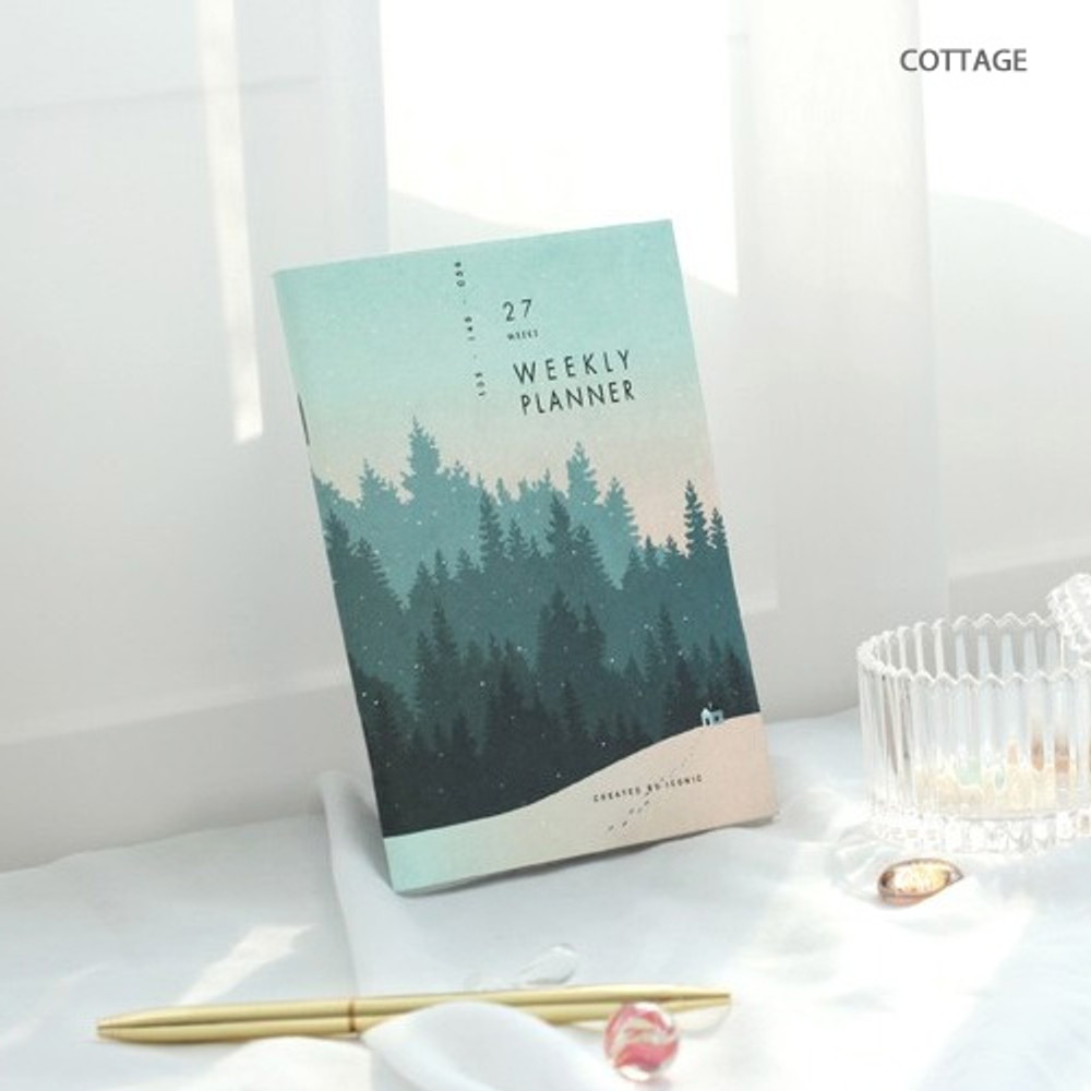 Cottage - 27 Weeks A6 size undated weekly planner