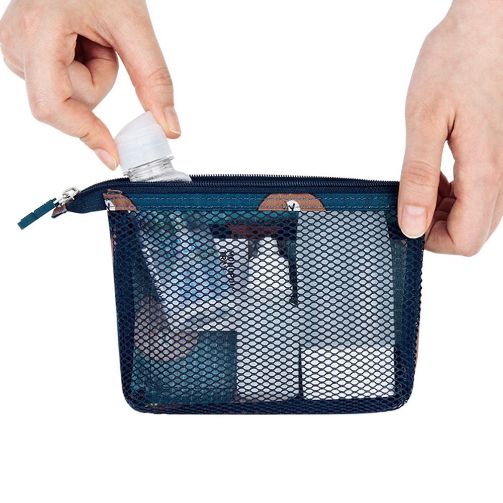 Zipper Pouch 4 PCS Mesh Bags Clear Zipper Pouch Small Organizer Bag Zipper  Folder Bag Cosmetic Bags Travel Storage Bags (M-Black) : Amazon.co.uk:  Fashion