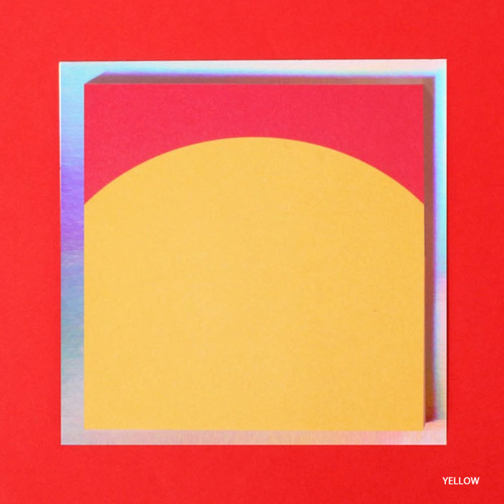 Yellow - Lucalab Sunrise plain memo notepad