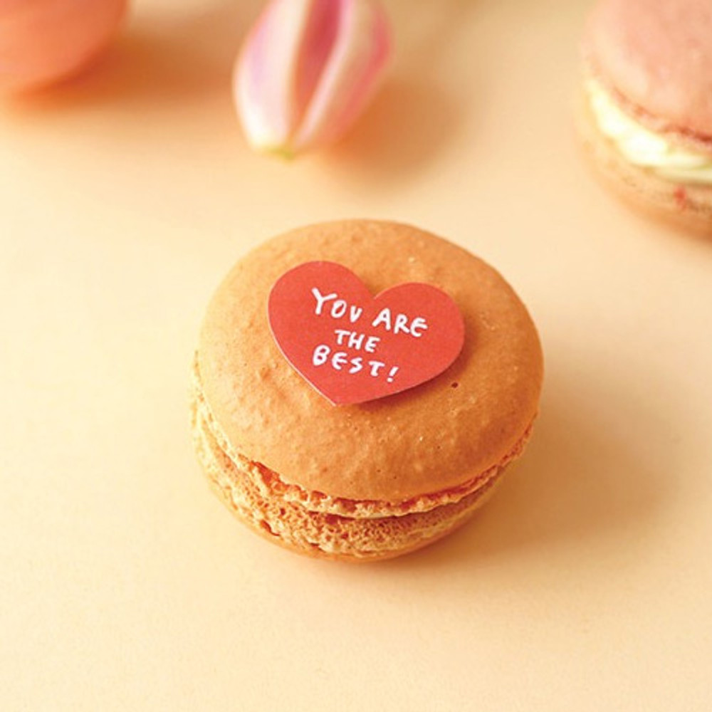 Example of use - Heart small sticky notes memo notepad for planner
