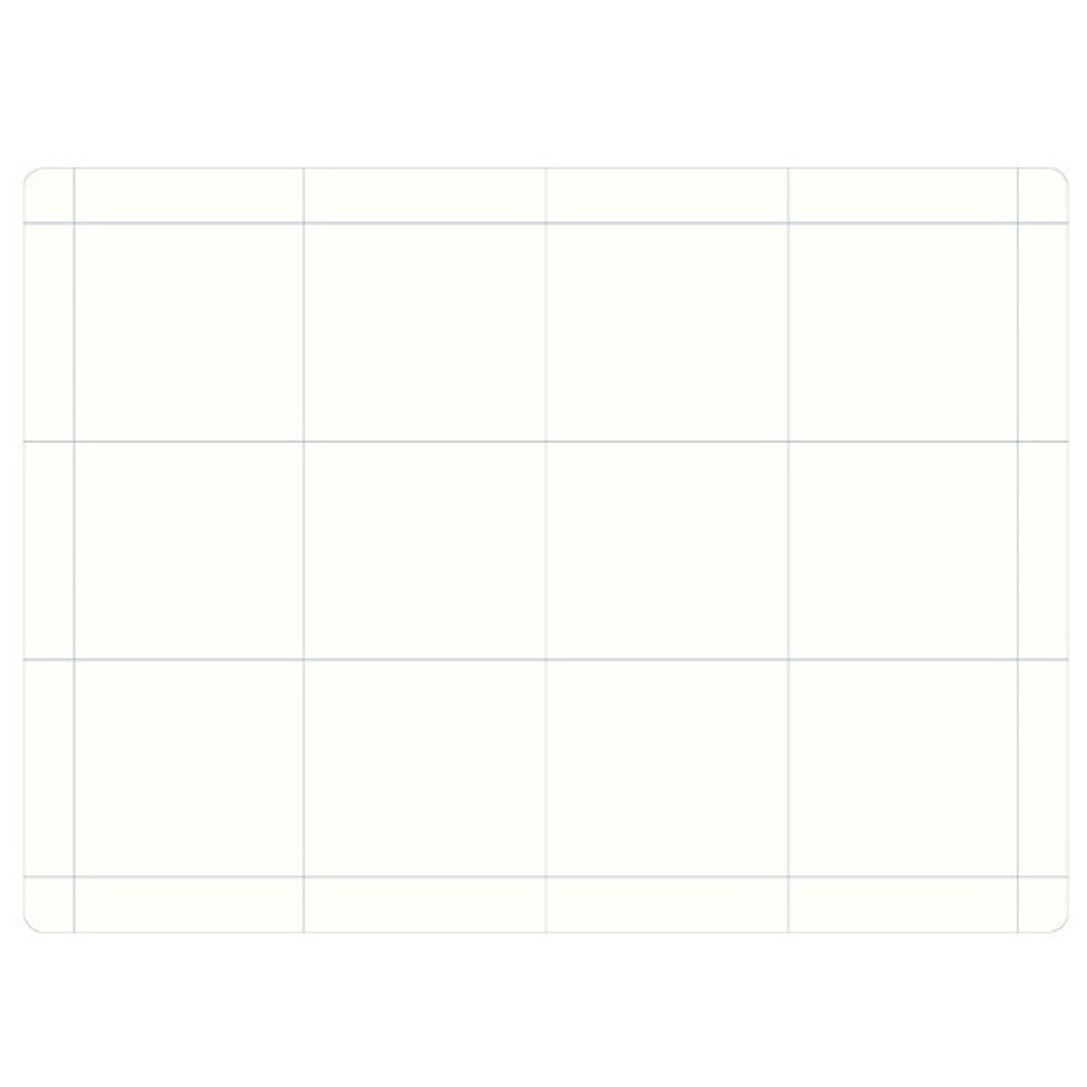 6 pieces grid - The way of remembering 3 type grid notebook