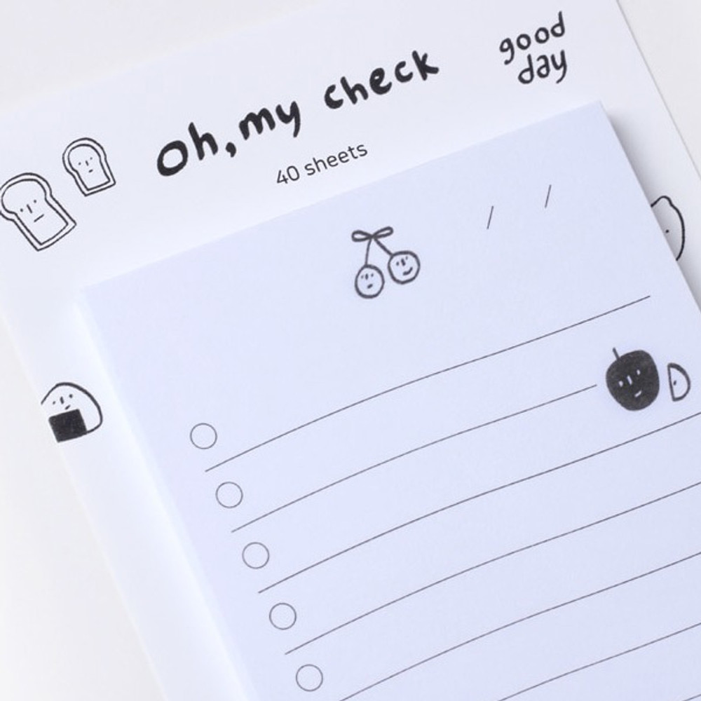Dash and Dot Oh my sticky checklist memo notepad