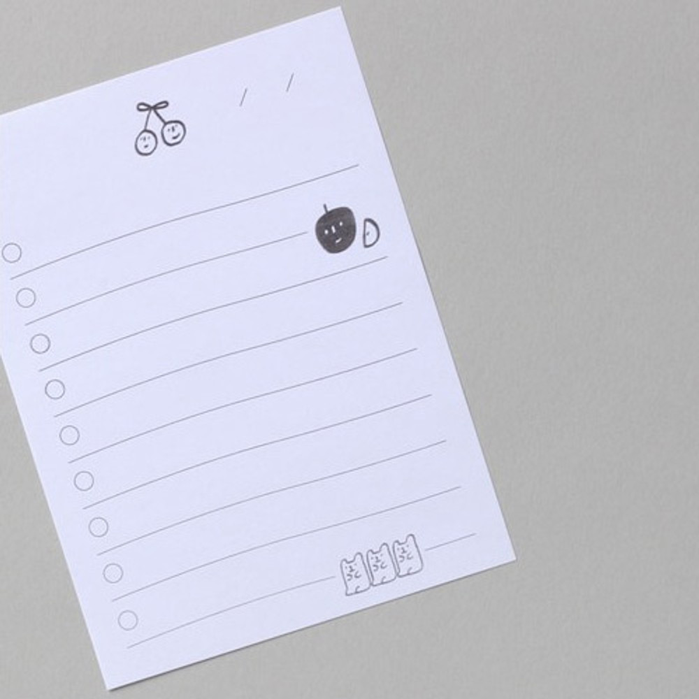 Example of use - Dash and Dot Oh my sticky checklist memo notepad