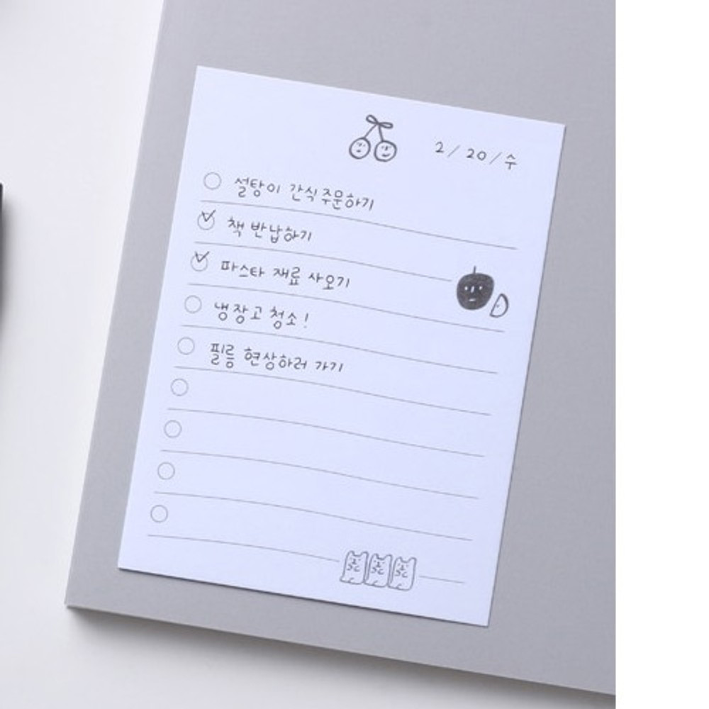 Example of use - Dash and Dot Oh my sticky checklist memo notepad