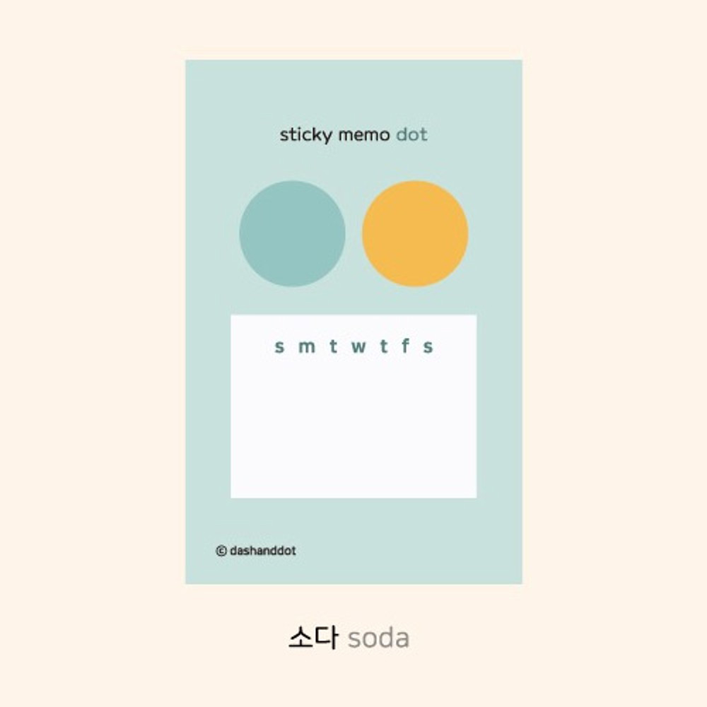 Soda - Dots and angle memo notes sticky notepad