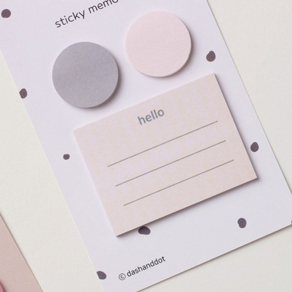 Chocochip - Dots and angle memo notes sticky notepad