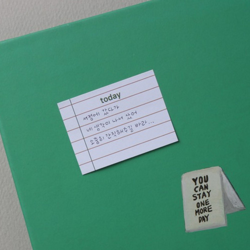 Example of use - Dots and angle memo notes sticky notepad