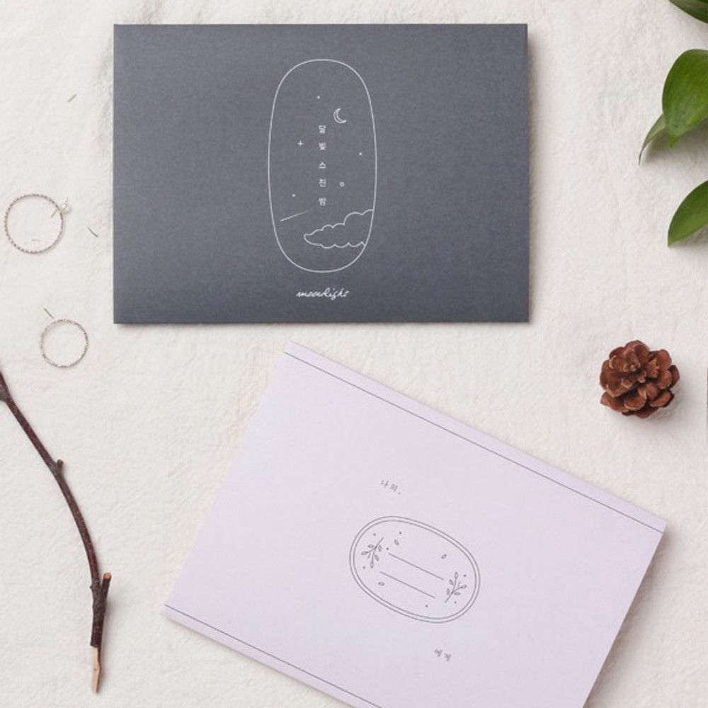 Example of use - Dash and Dot Large Always thanks folding letter set