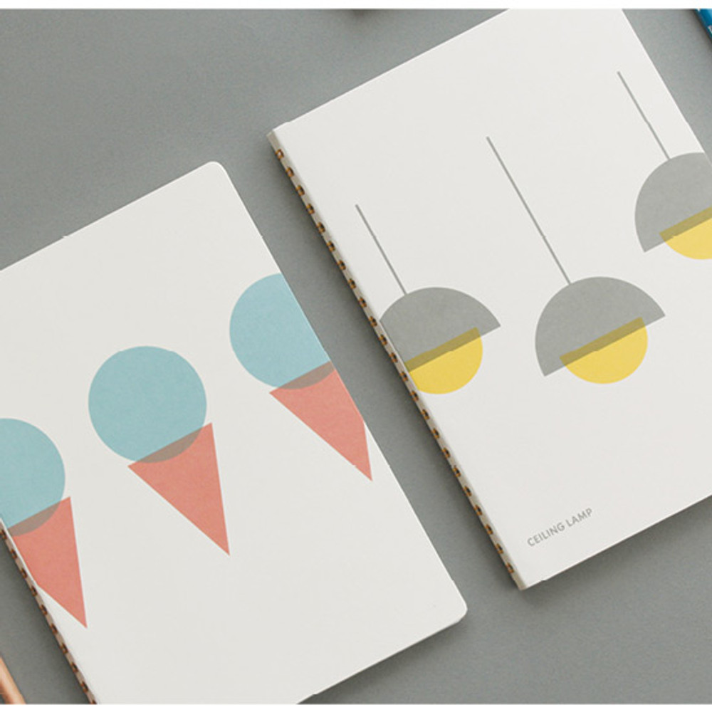 designlab kki Combination spiral large lined blank notebook