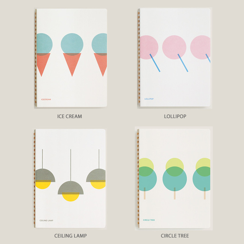 Option - designlab kki Combination spiral large lined blank notebook