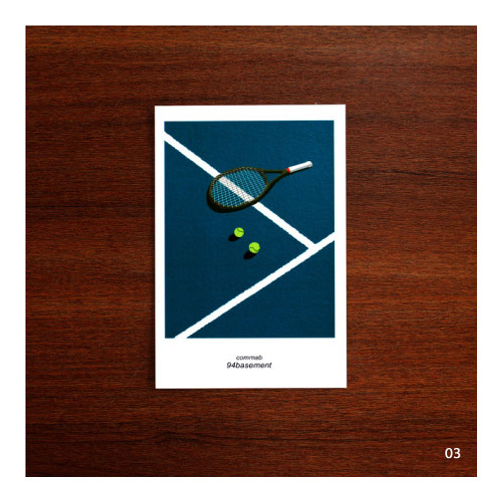 03 - CommaB analog and modern illustration postcard 