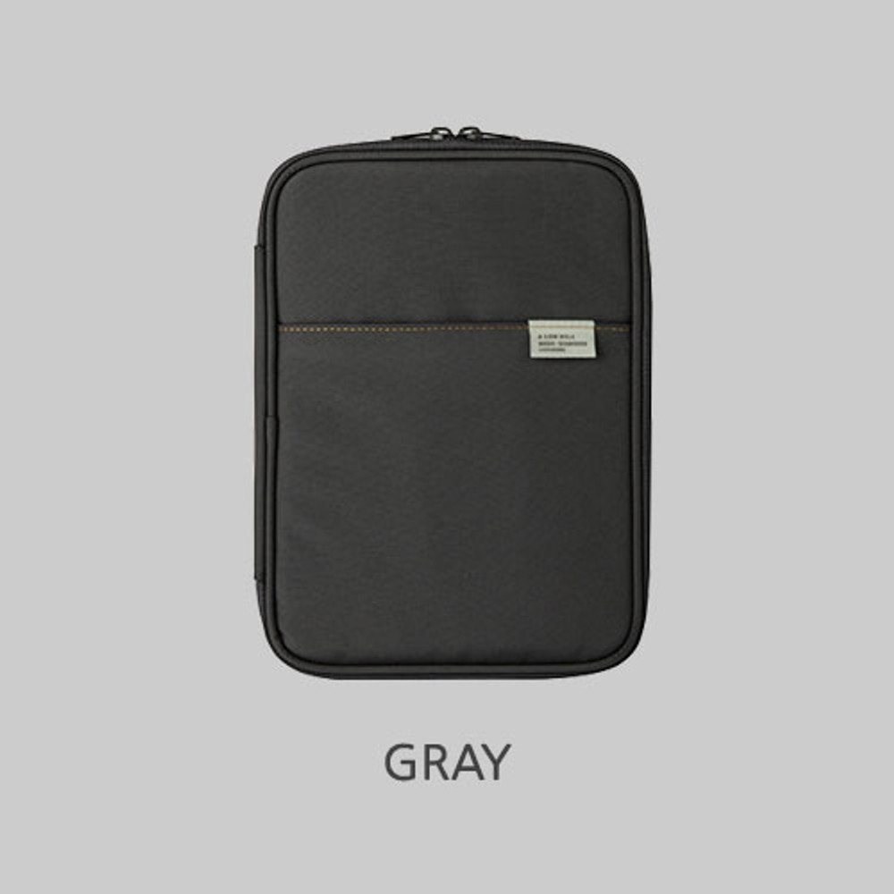Gray - A low hill basic pocket book reader diary pouch case ver5