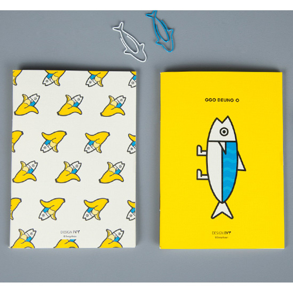 Ggo deung o small grid and lined notebook 