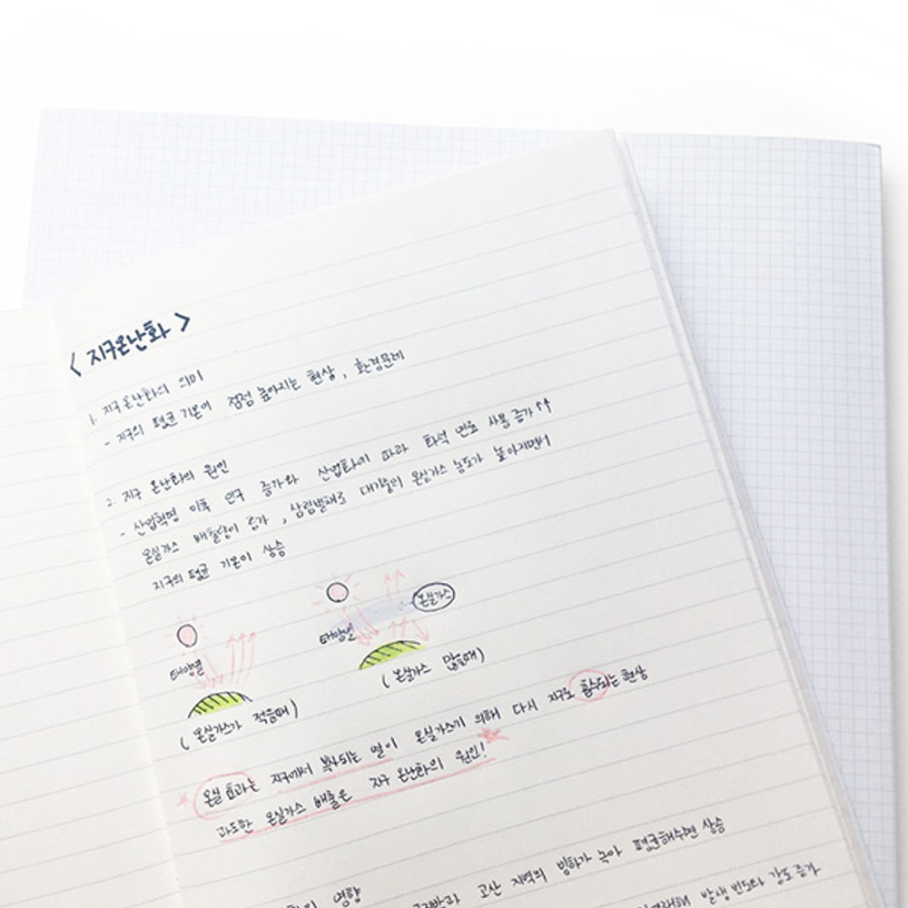 Lined - O-CHECK Spring come medium school notebook 