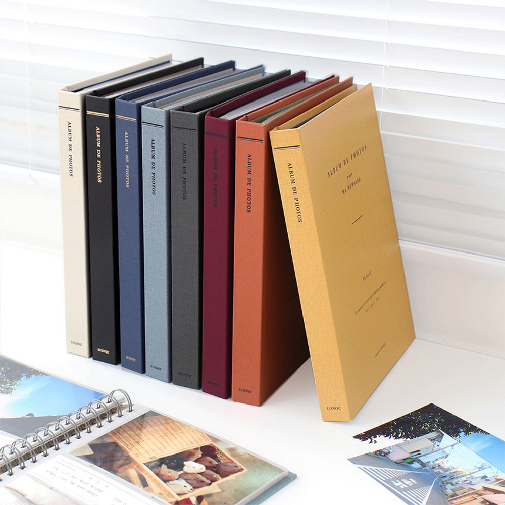 Photo Album 4x6 50 Pockets 2 Packs, Leather Cover Mini Photo Book, Can Save  1