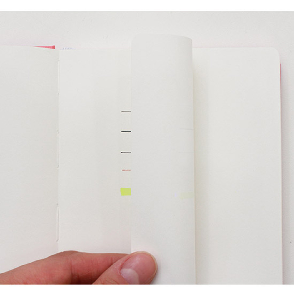 100gsm - Indigo Prism 180 pages small blank notebook with elastic band