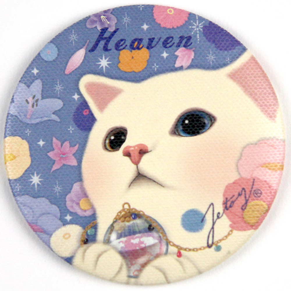 Heaven - Jetoy Choo Choo cat petit round hand mirror