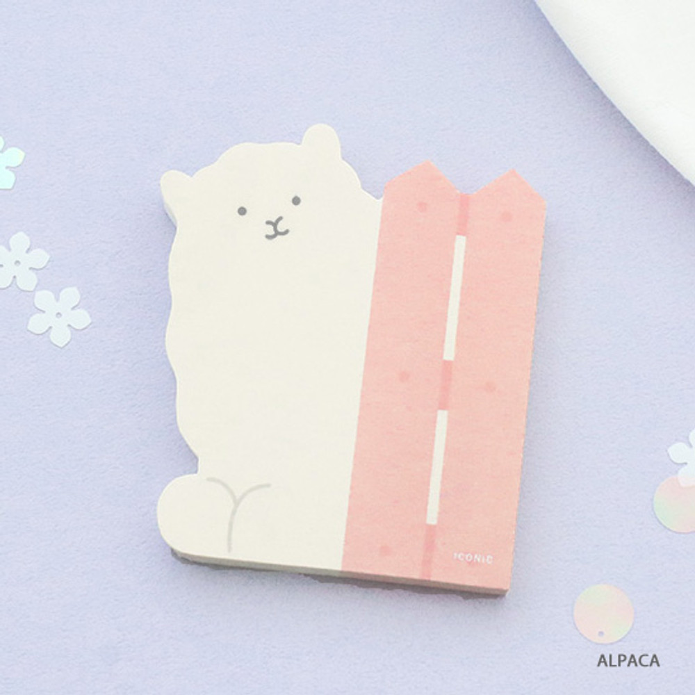 Alpaca - ICONIC Peekaboo 60 sheets memo writing notepad