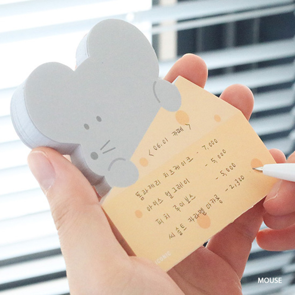 Mouse - ICONIC Peekaboo 60 sheets memo writing notepad