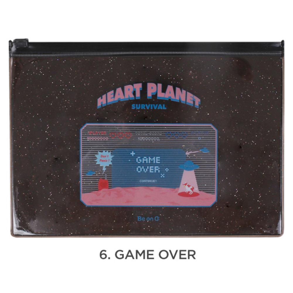 Game over - For me party medium clear zip lock pouch