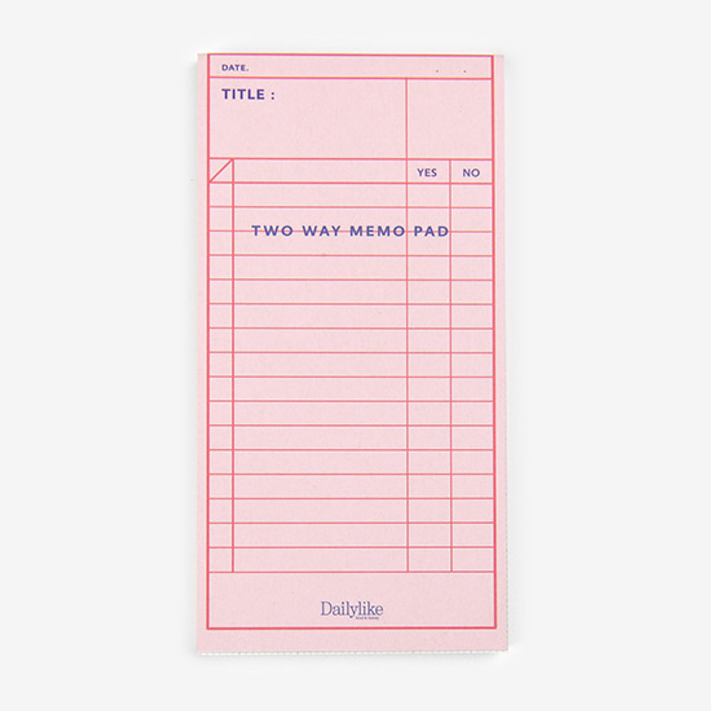 Dailylike Checklist two way memo writing notepad