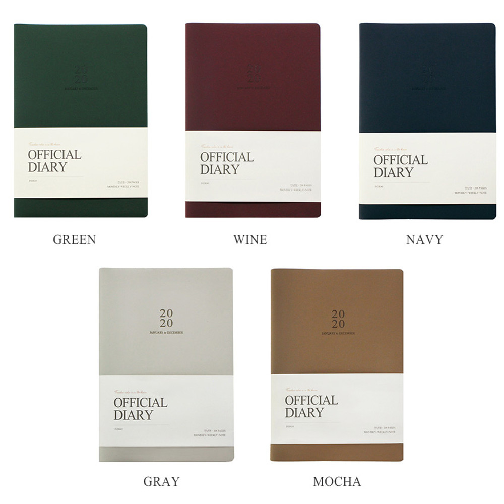 Color of Indigo Official dateless weekly planner notebook