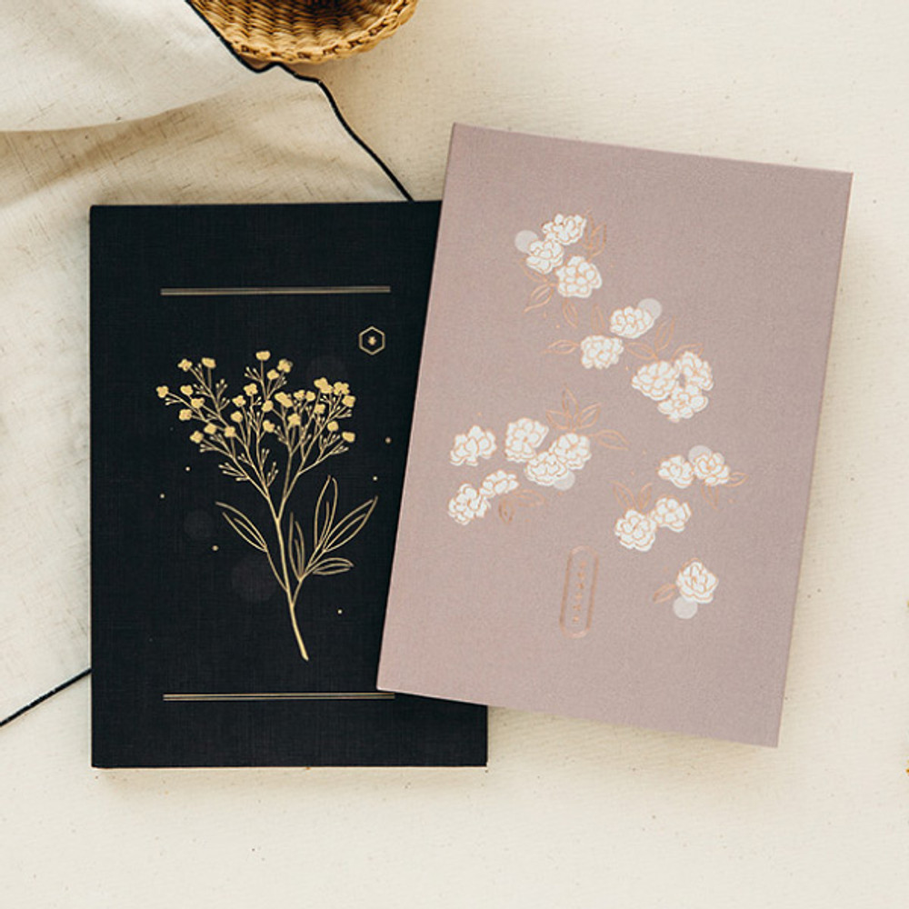 Livework Korean poetry large hardcover lined grid notebook