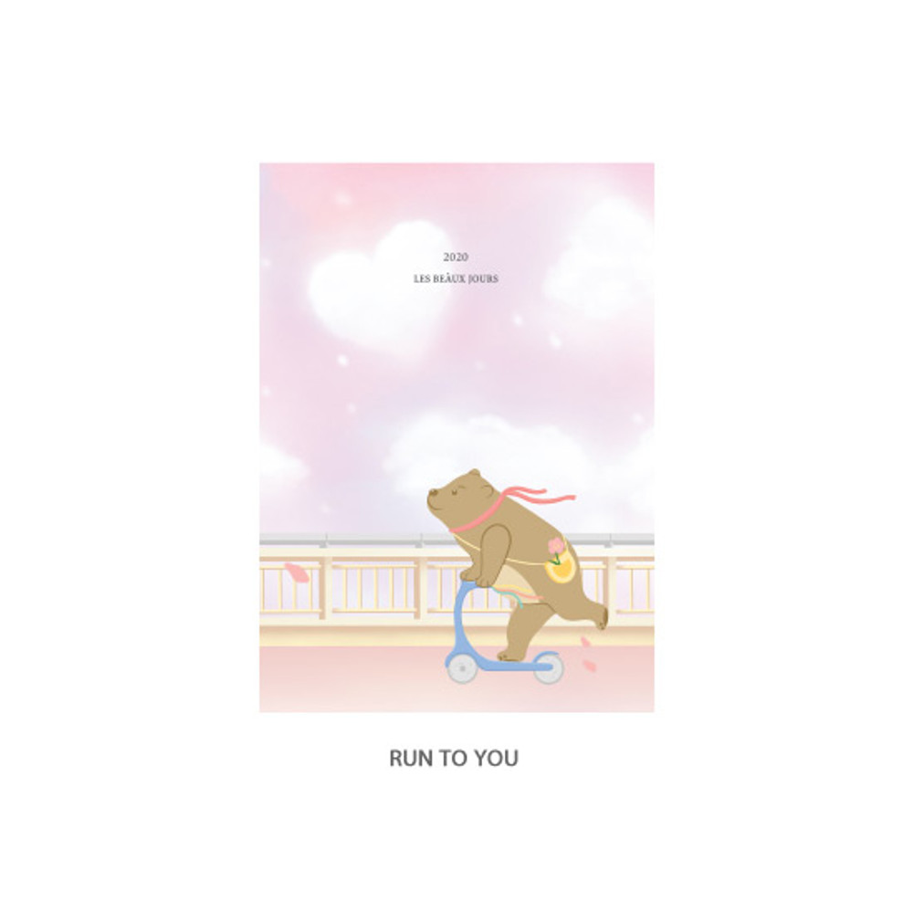 Run to You - O-CHECK 2020 Les beaux jours dated weekly diary planner
