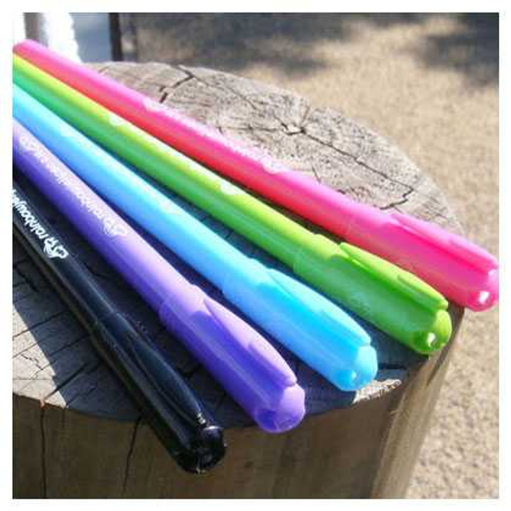 Bookfriends Rainbow vivid color gel pen 0.38mm set of 5
