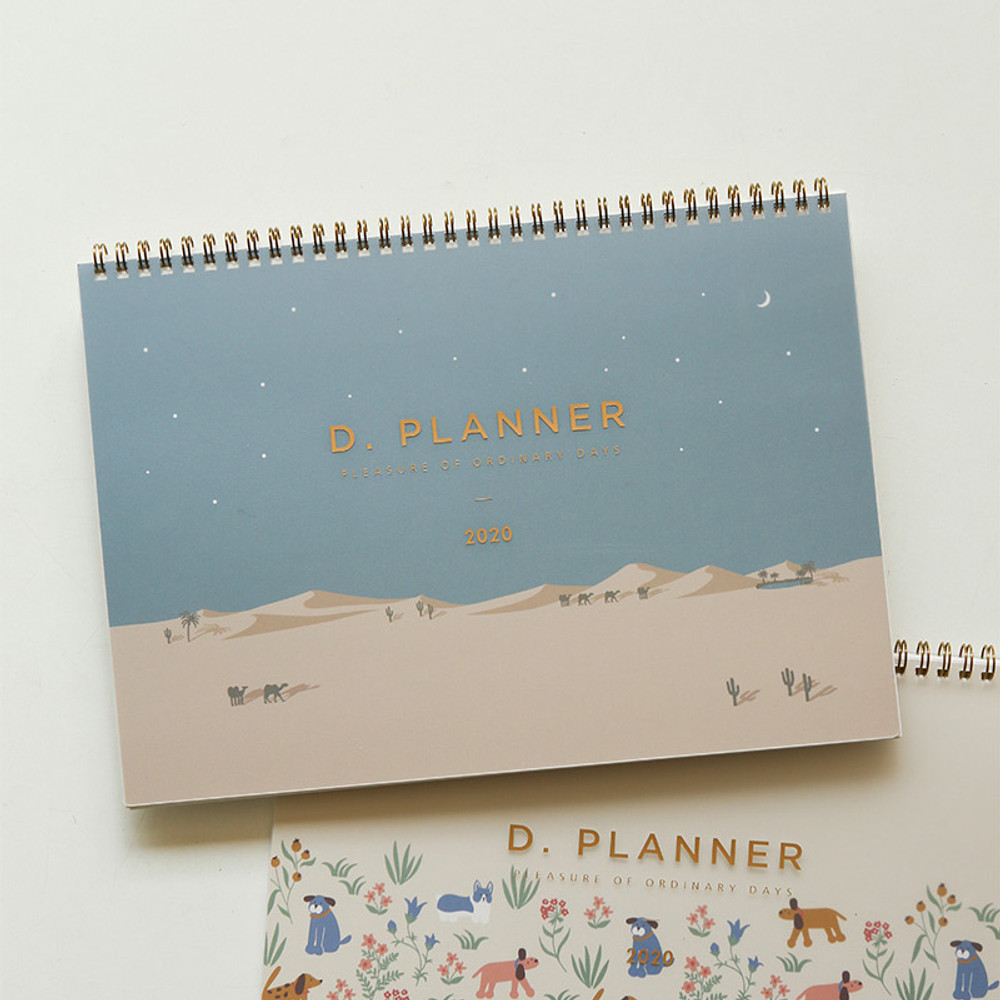 Desert - 2020 D point A4 dated monthly desk planner scheduler