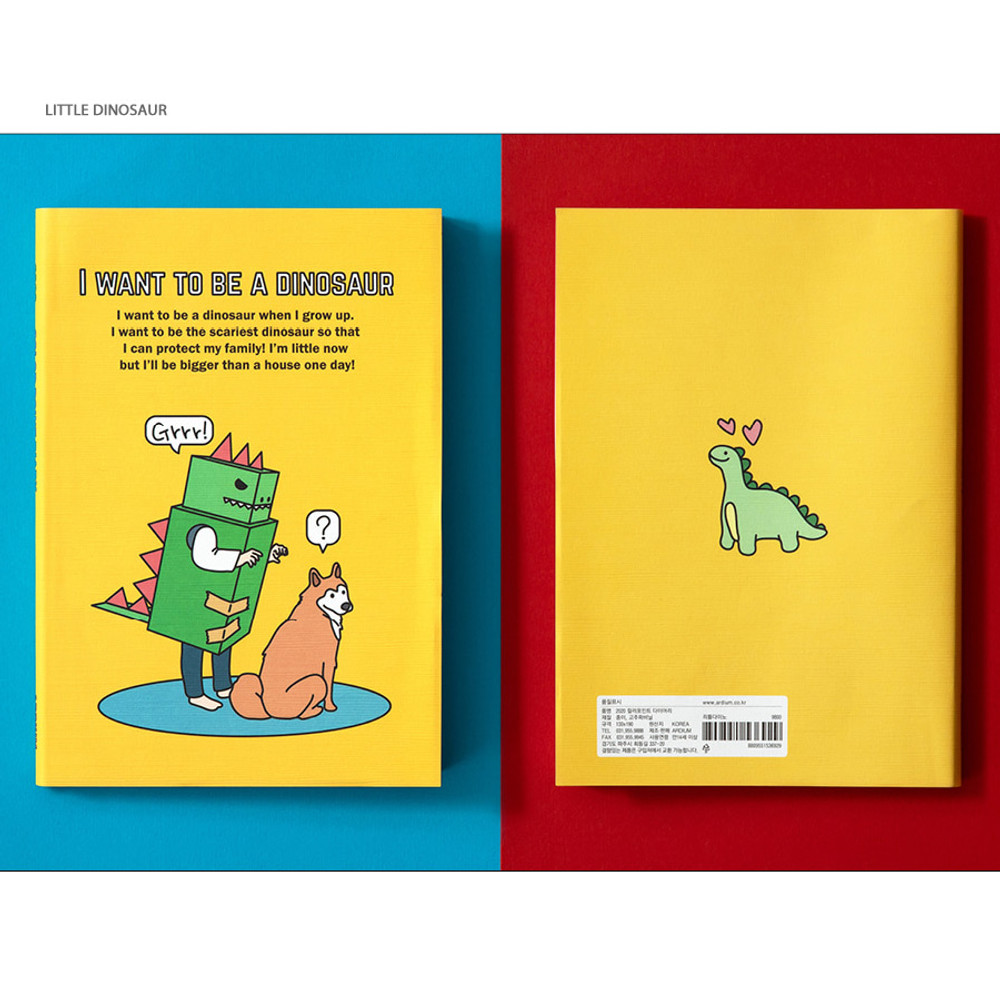 Little dinosaur - Ardium 2020 Color point dated weekly diary planner