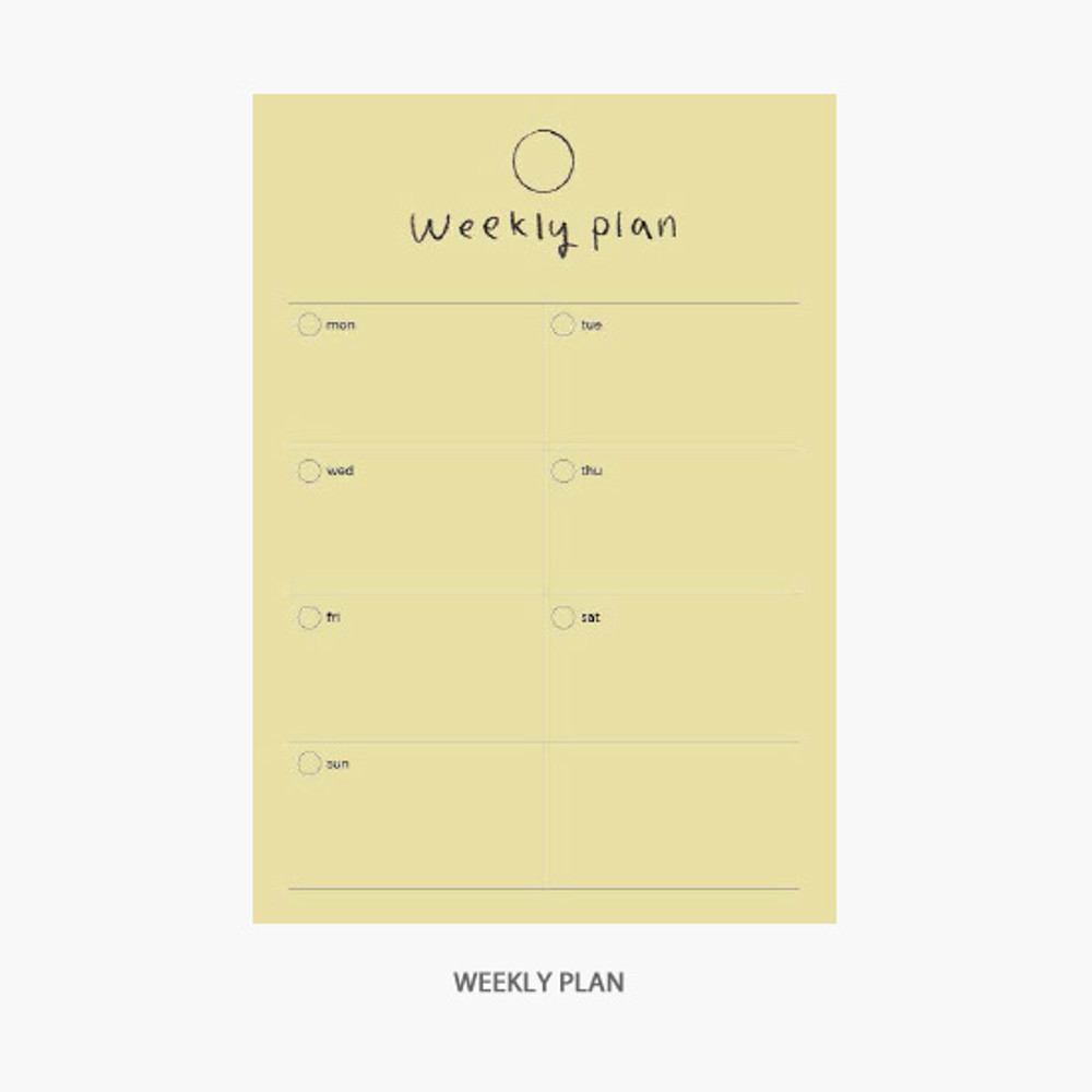 Weekly plan - Gyou Component B6 memo writing notepad
