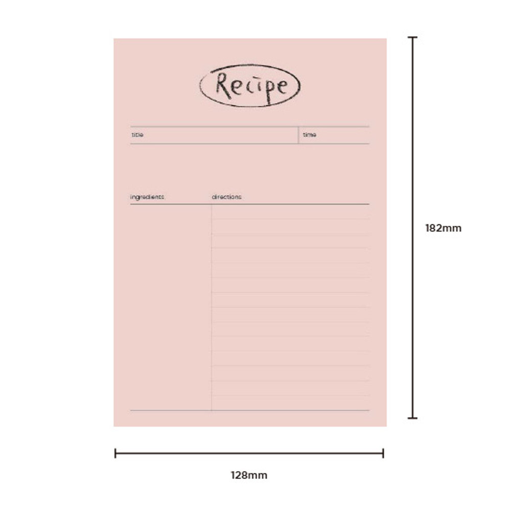 Size - Gyou Component B6 memo writing notepad