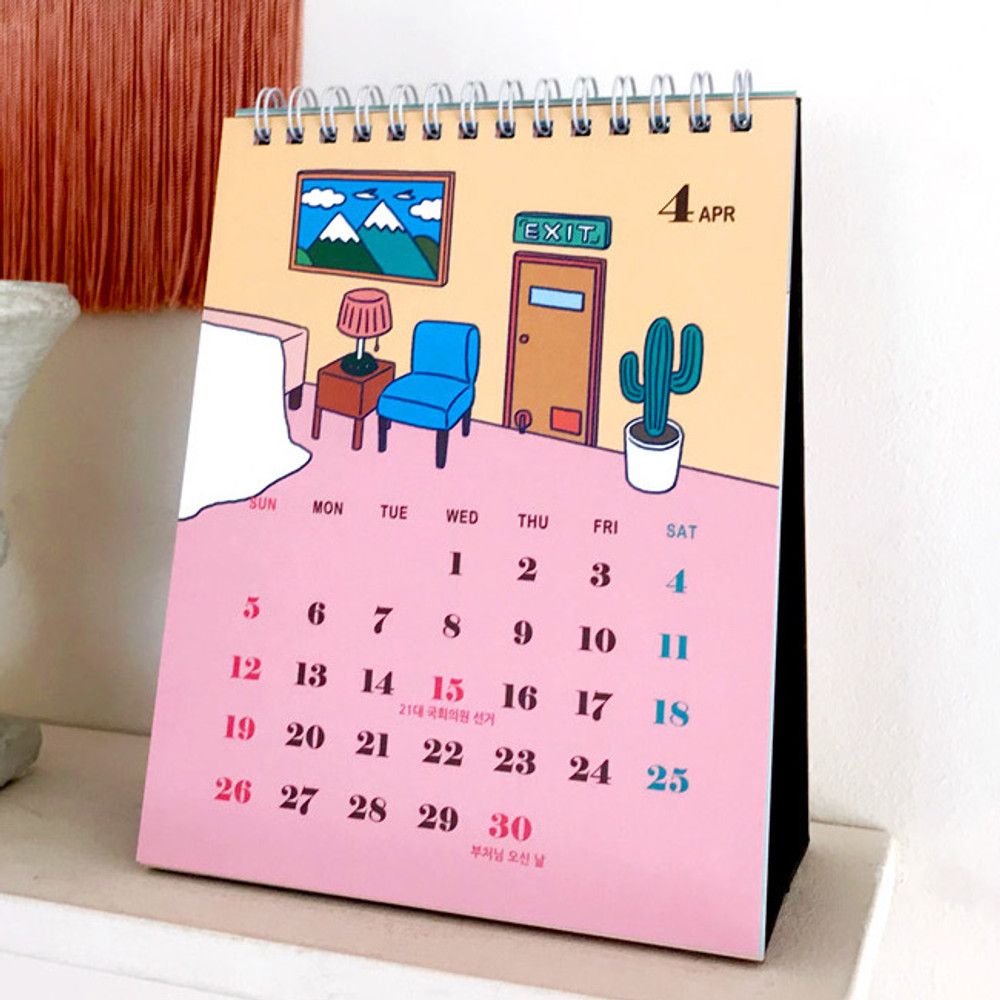 Design Comma-B 2020 Today standing monthly desk calendar