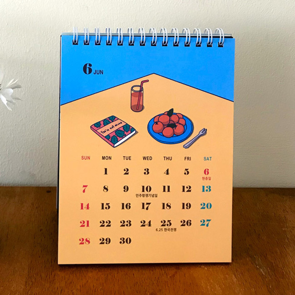 Design Comma-B 2020 Today standing monthly desk calendar