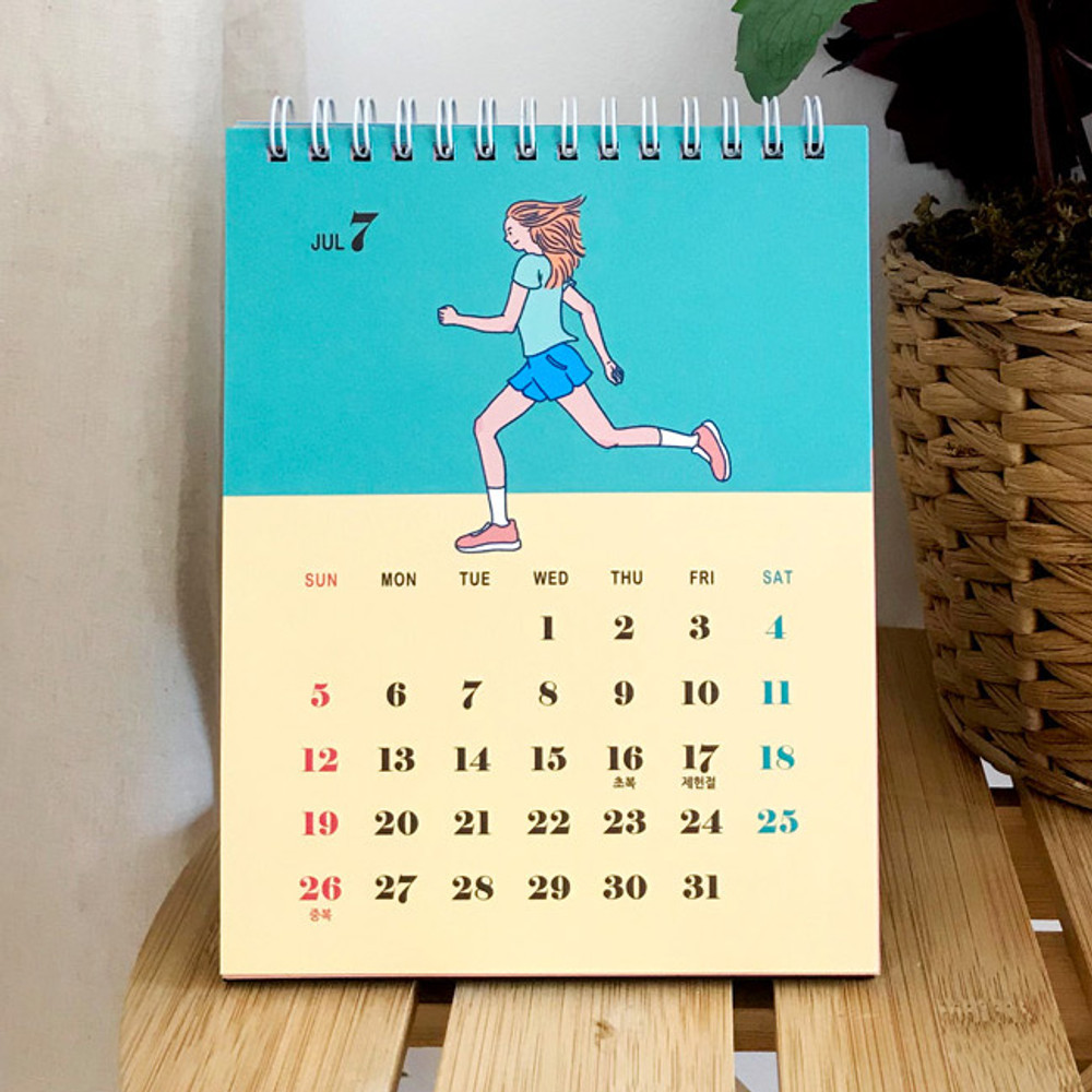Design Comma-B 2020 Today standing monthly desk calendar