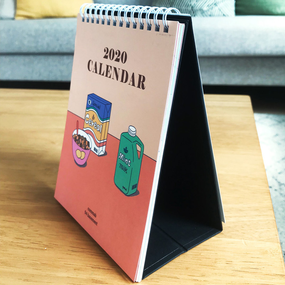 Standing calendar - Design Comma-B 2020 Today standing monthly desk calendar