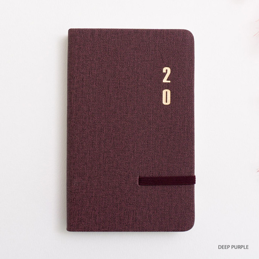 Deep purple - eedendesign 2020 Simple dated weekly diary planner