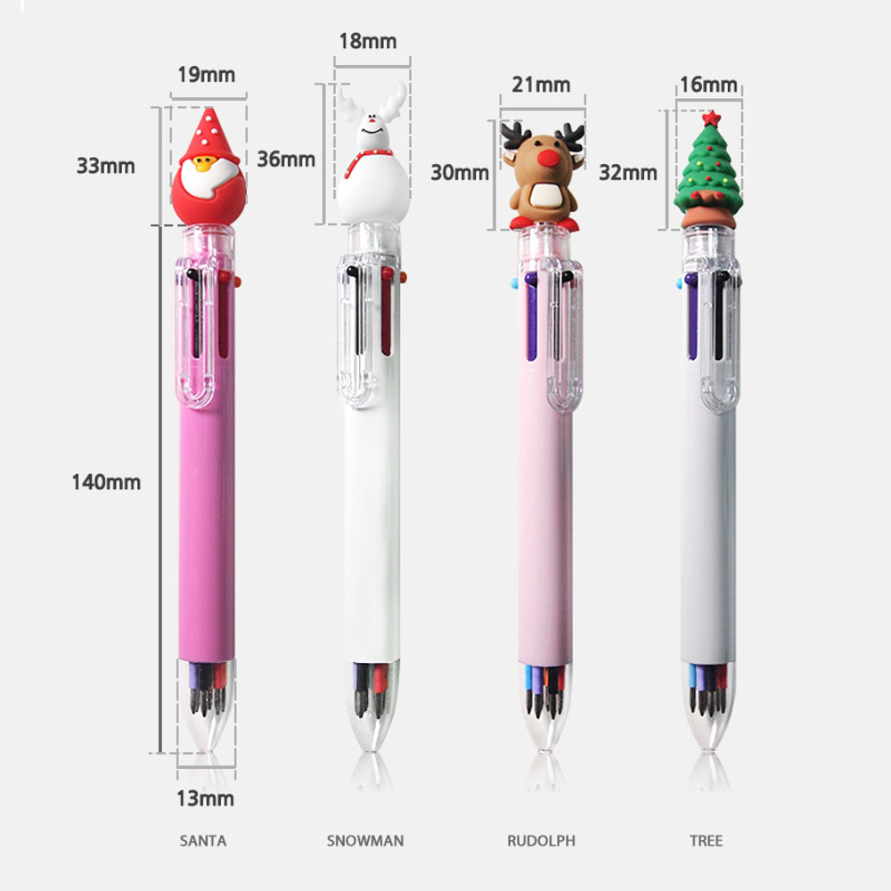 Christmas 6 color Ballpoint Pen Multi functional Hand - Temu