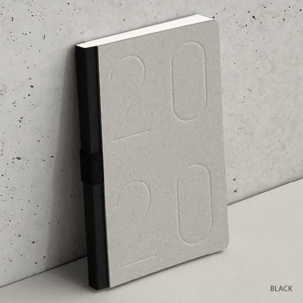 Black - Ardium 2020 Premium natural dated monthly diary planner