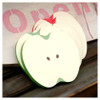 WM Apple slice sticky memo notes - red, green