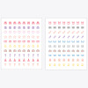 Sticker sheets - Rihoon Lovely decoration 20 sheets sticker set