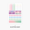 Cotton candy - Second Mansion Schedule check deco planner sticker set