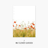 Flower garden - Second Mansion Moment 6-ring A5 size planner notebook refill