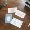 Brunch brother set A - ROMANE Donat brunch brother postcard 4 sheets set