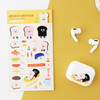 Toast - ROMANE Brunch brother PVC deco sticker 2 sheets set