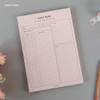 Daily plan - PAPERIAN Lifepad A5 dateless desk planner 60 sheets