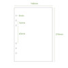 Size - PAPERIAN Make a memo 6-ring A5 size planner notebook refill