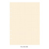 Yellow grid - PAPERIAN Lifepad 6-ring A5 size notebook refill